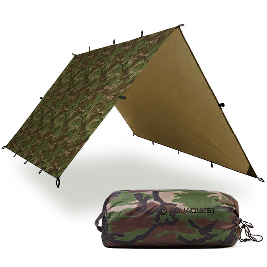 Defender Heavy-Duty Tarp Camping Tarp AquaQuest Waterproof