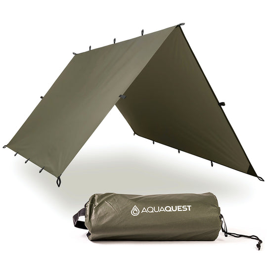 Defender Heavy-Duty Tarp Camping Tarp AquaQuest Waterproof