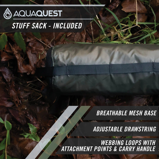 Defender Heavy-Duty Tarp Camping Tarp   AquaQuest Waterproof