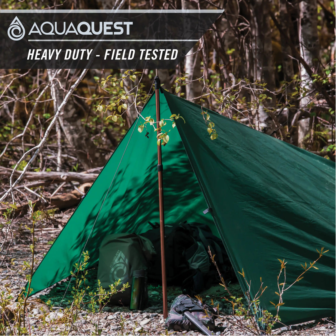 Defender Heavy-Duty Tarp Camping Tarp   AquaQuest Waterproof